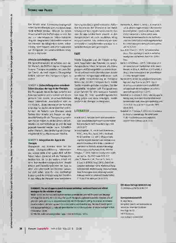 Vorschauseite 5: App-Einsatz in der Sprachtherapie