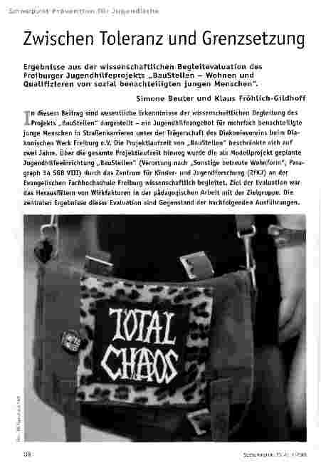 Vorschauseite 1: Zwischen Toleranz und Grenzsetzung
