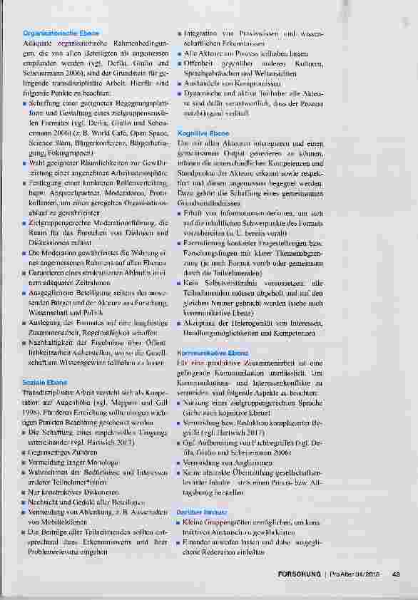 Vorschauseite 2: Transdisziplinären Wissensaustausch aktiv gestalten
