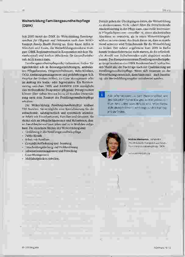 Vorschauseite 2: Familiengesundheitspflege
