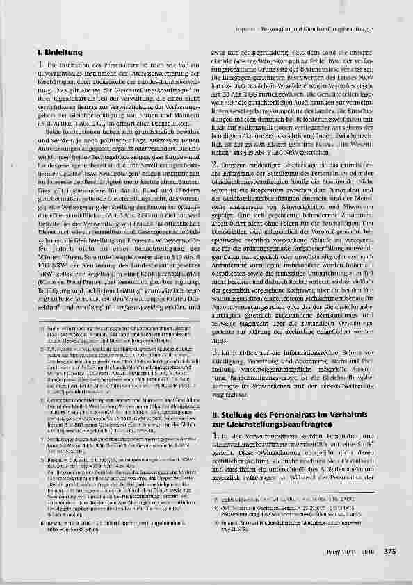 Vorschauseite 2: Personalrat und Gleichstellungsbeauftragte