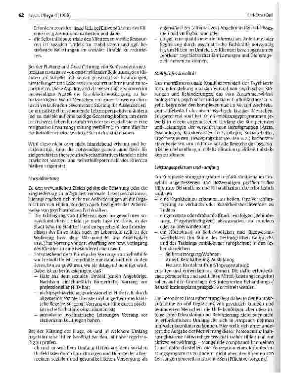 Vorschauseite 3: Personenbezogene Hilfen in der psychiatrischen Versorgung Vorschläge, einen selbstverständlichen Anspruch in die Wirklichkeit umzusetzen