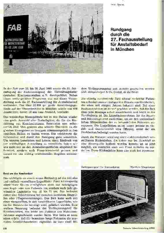 Vorschauseite 1: Rundgang durch die 27. Fachausstellung für Anstaltsbedarf in München