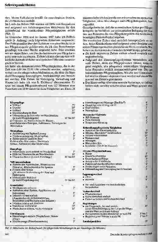 Vorschauseite 2: Ermittlung leistungsbezogenen Pesonalbedarfs auf einer neurologischen Station