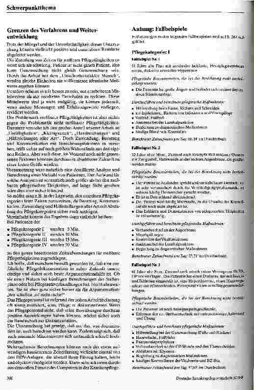 Vorschauseite 4: Ermittlung leistungsbezogenen Pesonalbedarfs auf einer neurologischen Station