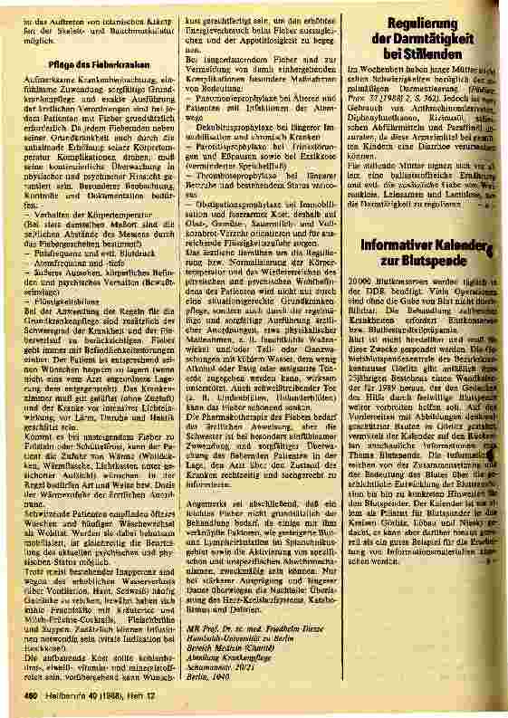 Vorschauseite 3: Fieber und Pflege des Fieberkranken