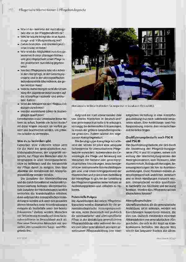 Vorschauseite 3: Neues Pflegeberufegesetz Informationen, Fragen, Risiken