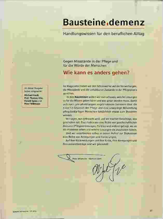 Vorschauseite 1: Bausteineidemenz