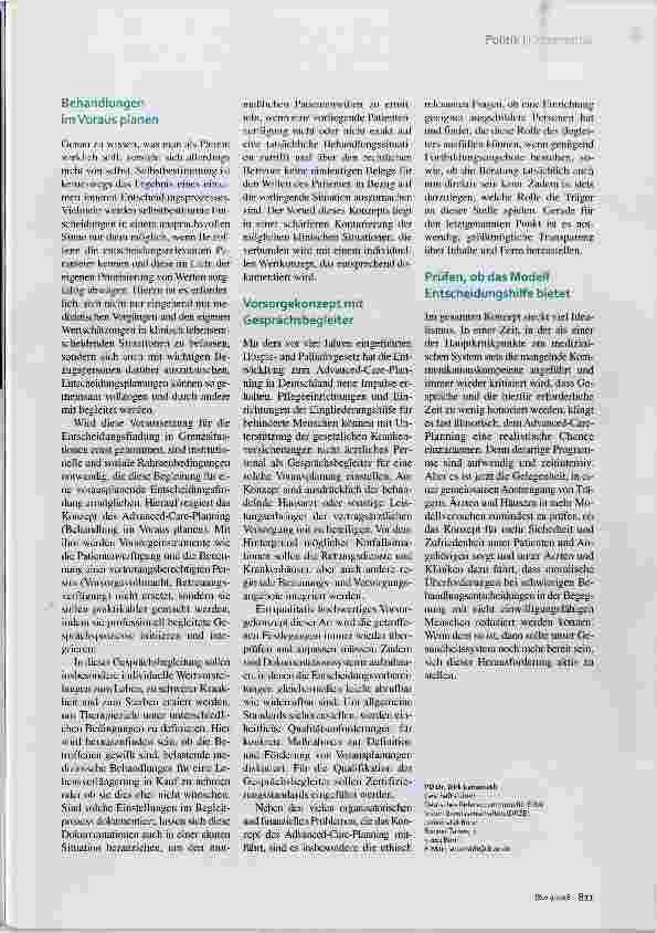 Vorschauseite 2: Planen für den Ernstfall