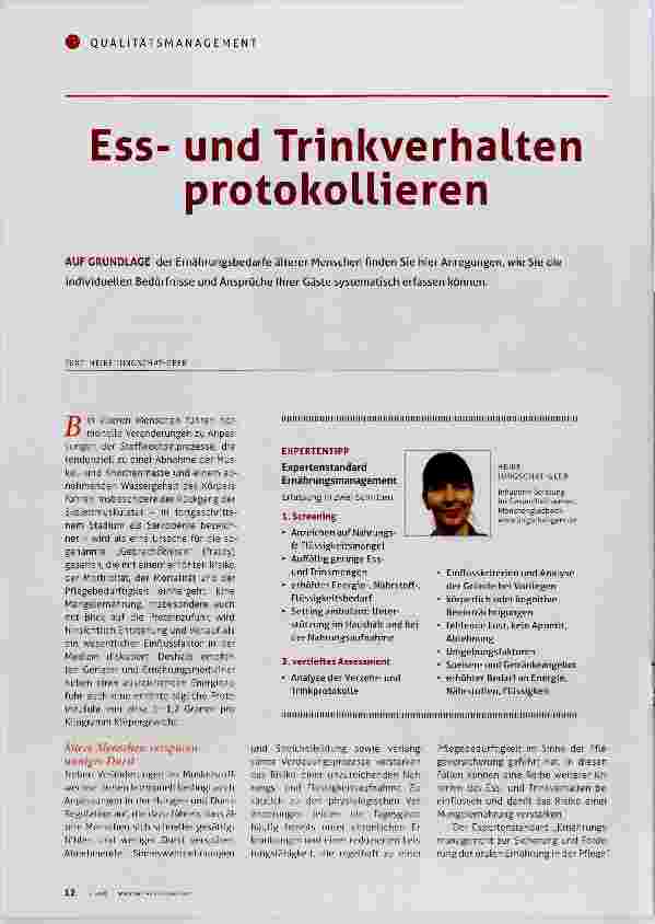 Vorschauseite 1: Essund Trinkverhalten protokollieren