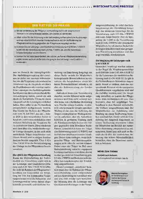 Vorschauseite 2: Die „Randthemen“ in den Fokus der Verhandiung rücken