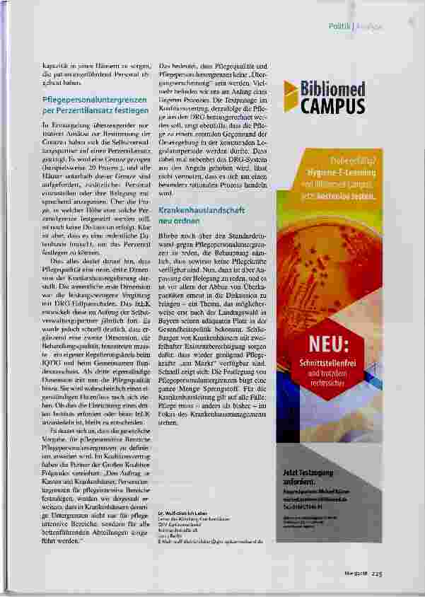 Vorschauseite 4: Pflege im Fokus