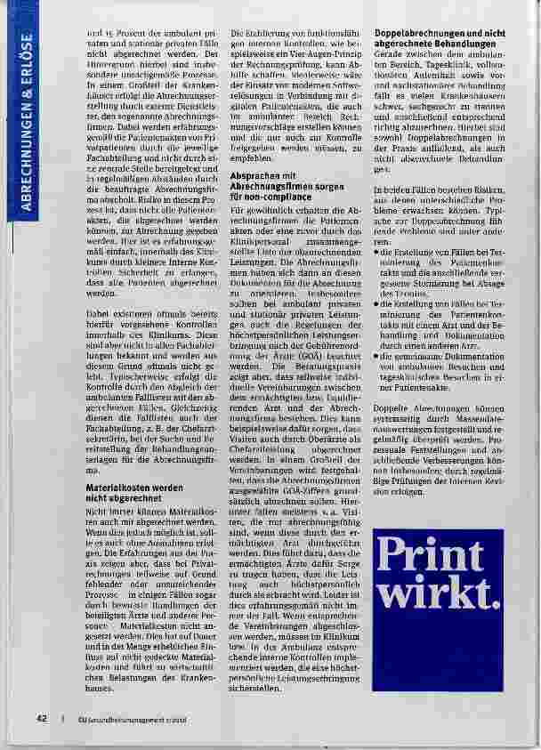 Vorschauseite 2: Wenn die ambulante Abrechnung kränkelt