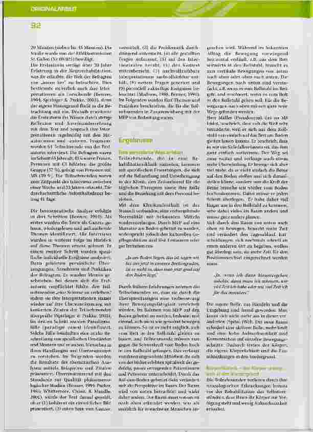 Vorschauseite 3: „Kann ich mir das überhaupt zumuten?“ Wie Menschen mit zerebralem Insult und Multipler Sklerose die mobilitätsfördernde Pflegeintervention auf dem Boden erleben.
