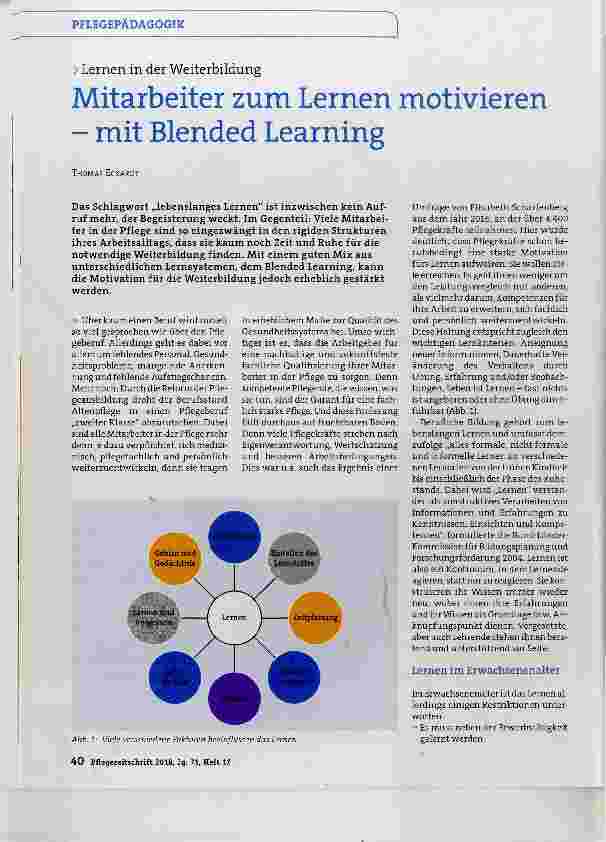 Vorschauseite 1: Mitarbeiter zum Lernen motivieren mit Blended Learning