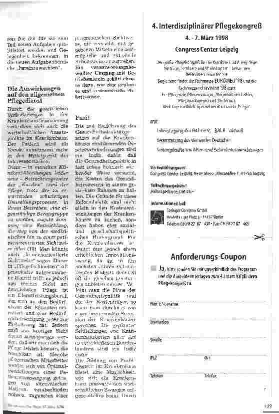 Vorschauseite 4: Bildung von Profit-Centern und die Auswirkungen auf den Pflegedienst