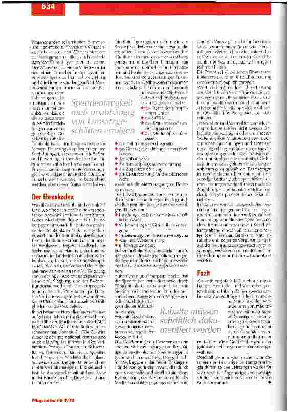 Vorschauseite 3: Geben und Nehmen - ein schwieriger Spagat Sozialsponsoring unter der Lupe