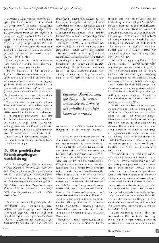 Vorschauseite 4: Der Mythos Krebs und die praktische Krankenpflegeausbildung