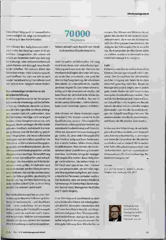 Vorschauseite 4: Gesunde Patienten kranke Mitarbeiter