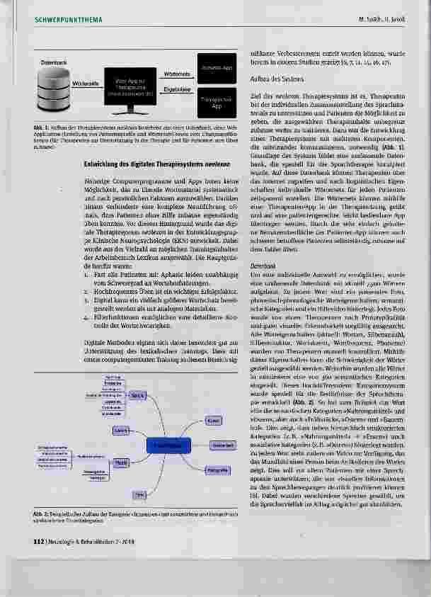 Vorschauseite 3: Digitale Unterstützung in der Aphasieund Sprechapraxietherapie am Beispiel des neolexon Therapiesystems