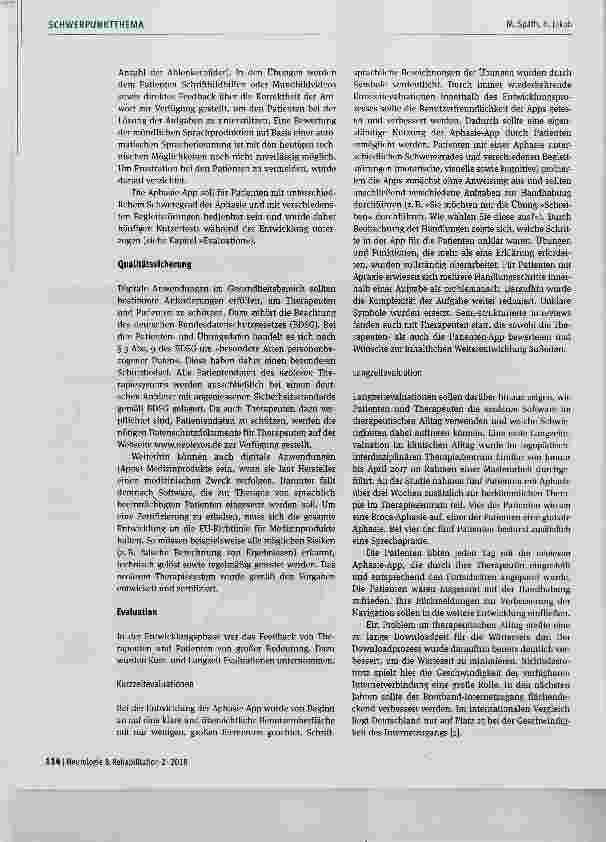 Vorschauseite 5: Digitale Unterstützung in der Aphasieund Sprechapraxietherapie am Beispiel des neolexon Therapiesystems