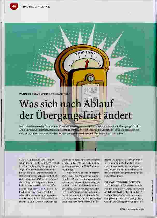 Vorschauseite 1: Was sich nach Ablauf der Übergangsfrist ändert