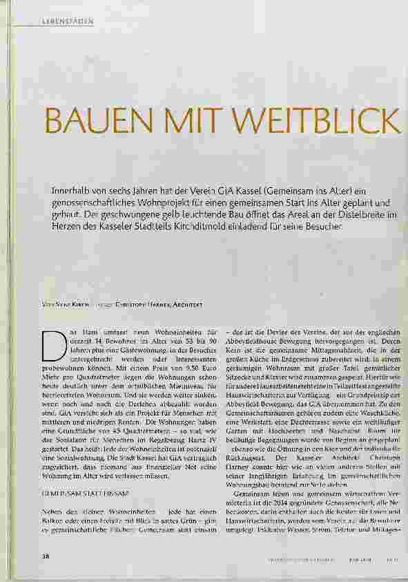 Vorschauseite 1: BAUEN MIT WEITBLICK