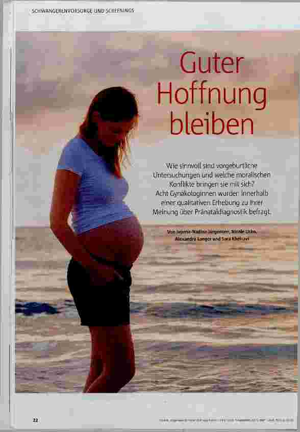 Vorschauseite 1: Guter Hoffnung bleiben