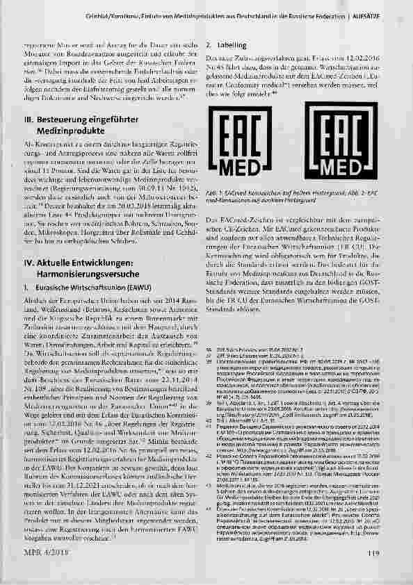 Vorschauseite 5: Einfuhr von AAedizinprodukten aus Deutschland in die Russische Föderation: Überblick, Besonderheiten und Neuentwicklungen