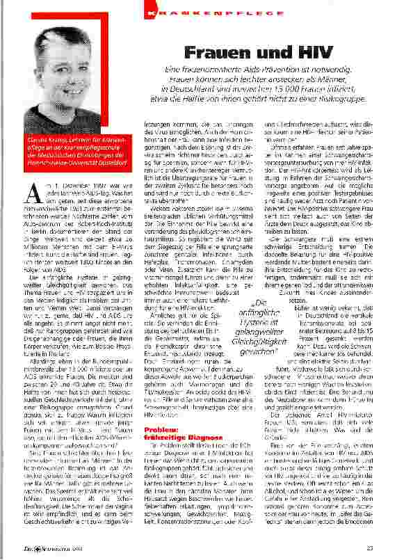 Vorschauseite 1: Frauen und HIV