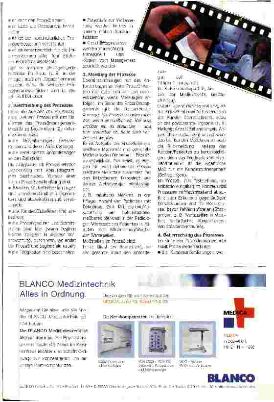 Vorschauseite 3: Prozeßmanagement - Schlüssel zur Kostensenkung im Krankenhaus Die meisten Probleme entstehen an den Schnittstellen