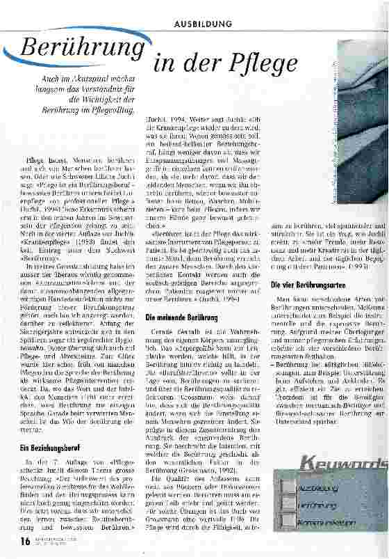 Vorschauseite 4: Berührung