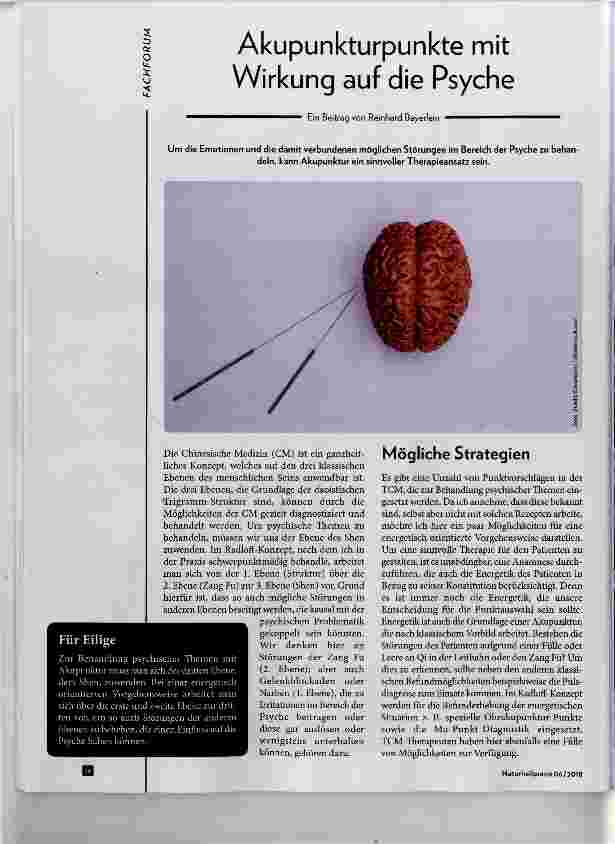 Vorschauseite 1: Akupunkturpunkte mit Wirkung auf die Psyche