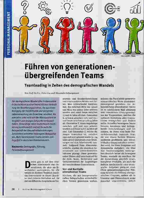 Vorschauseite 1: Führen von generationenübergreifenden Teams