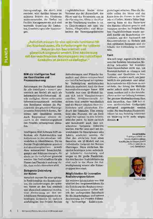 Vorschauseite 3: Das Krankenhaus der Zukunft