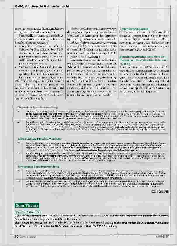 Vorschauseite 2: Prüfung der Deutschkenntnisse