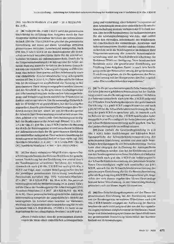 Vorschauseite 5: Anhörung der Schwerbehindertenvertretung bei Einführung von IT-Verfahren (§50 Abs. 3 SGB II)