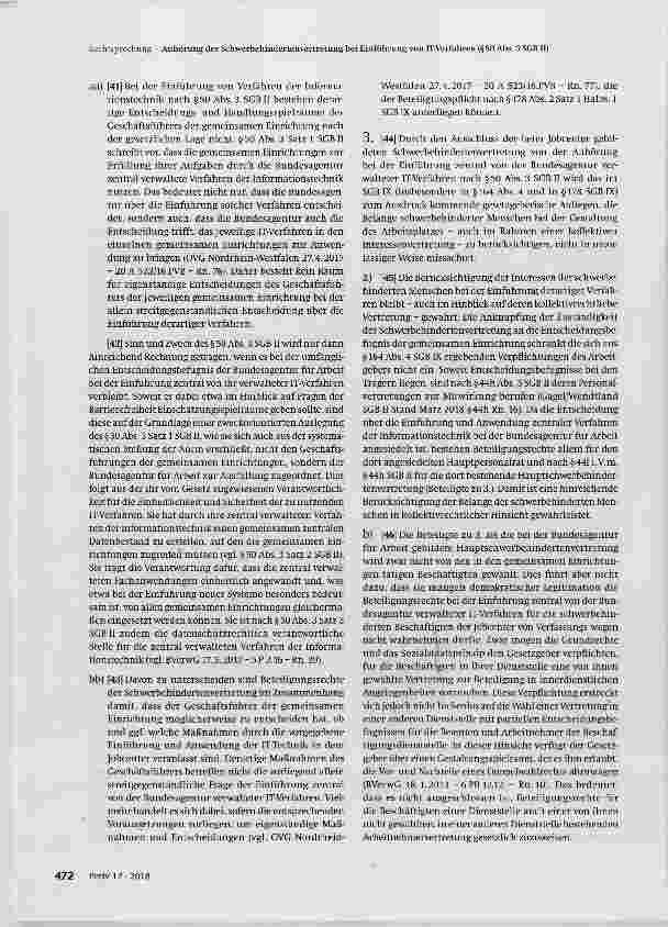 Vorschauseite 6: Anhörung der Schwerbehindertenvertretung bei Einführung von IT-Verfahren (§50 Abs. 3 SGB II)