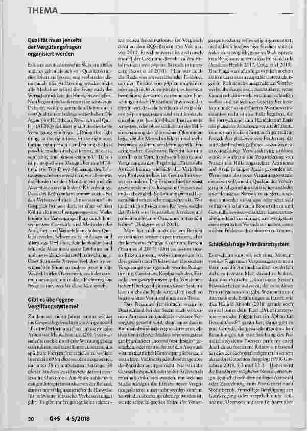 Vorschauseite 2: Anforderungen an ein modernes Vergütungssystem aus medizinischer Sicht