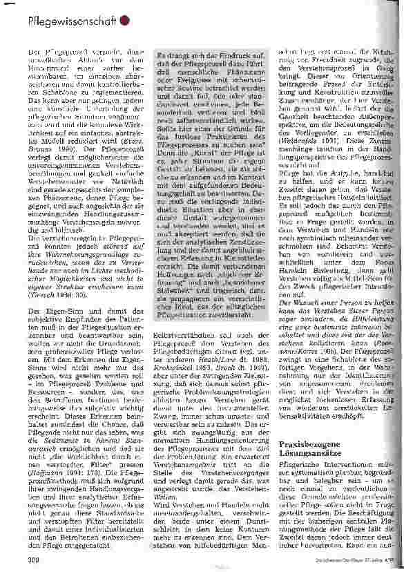 Vorschauseite 4: Hat der Pflegeprozeß ausgedient? Wird es Zeit für den Prozeß in der Pflege?