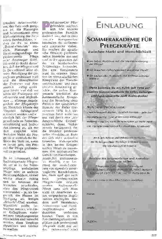 Vorschauseite 5: Hat der Pflegeprozeß ausgedient? Wird es Zeit für den Prozeß in der Pflege?
