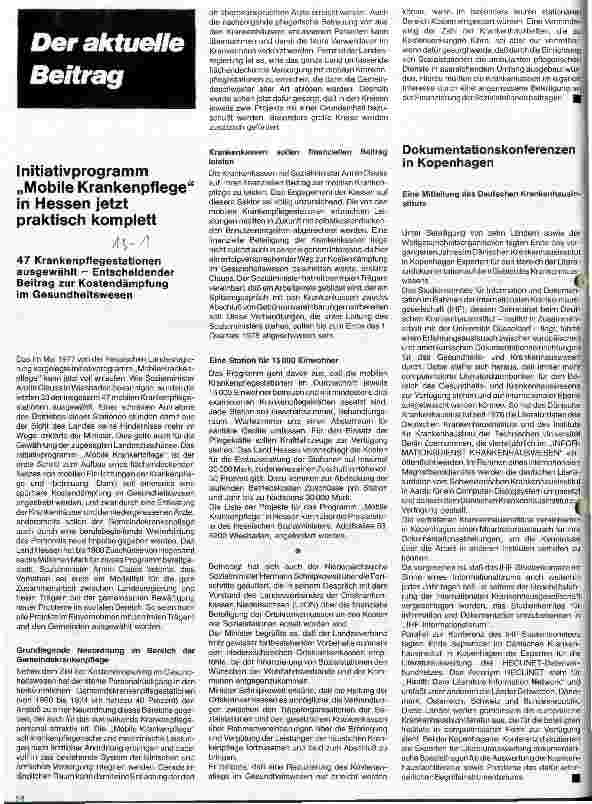 Vorschauseite 1: Initiativprogramm Mobile Krankenpflege in Hessen jetzt praktisch komplett