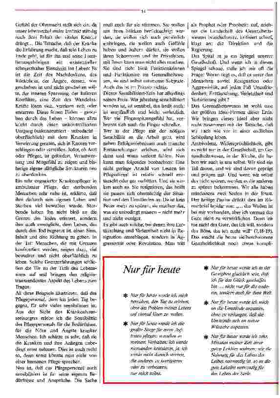 Vorschauseite 3: Pflege an der Grenze - Grenzen der Pflege Im Widerstreit unterschiedlicher Interessen