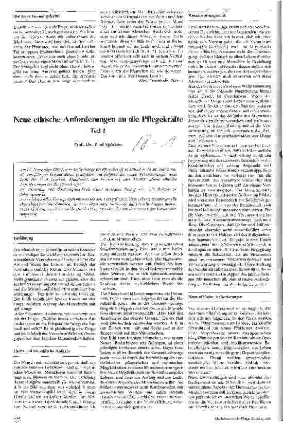 Vorschauseite 1: Neue ethische Anforderungen an die Pflegekräfte