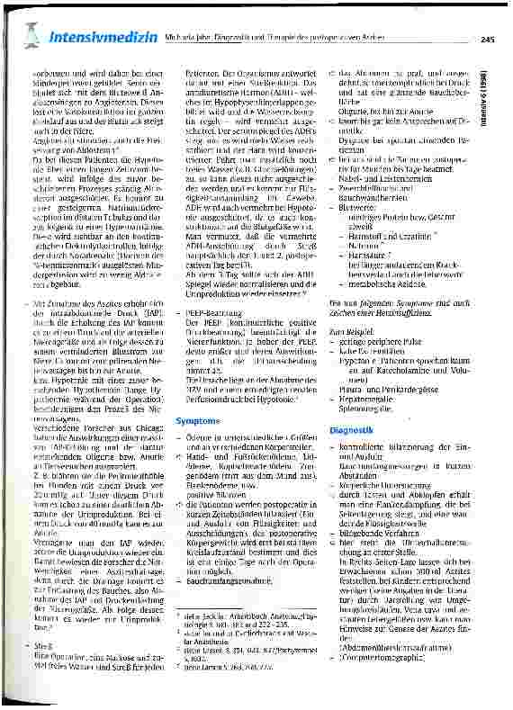Vorschauseite 3: Diagnostik und Therapie des postoperativen Aszites nach einer Herzoperation