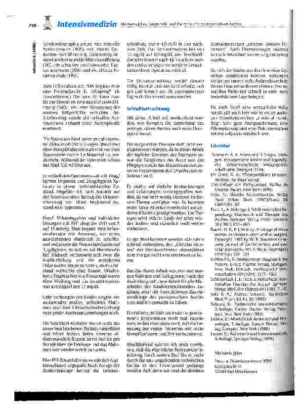 Vorschauseite 6: Diagnostik und Therapie des postoperativen Aszites nach einer Herzoperation