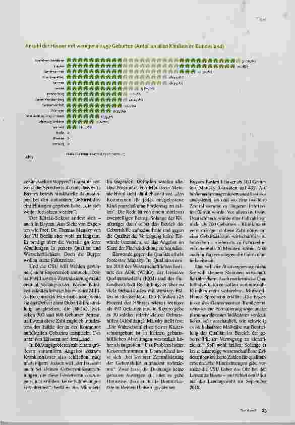 Vorschauseite 2: Kliniken sind auf denn Weg