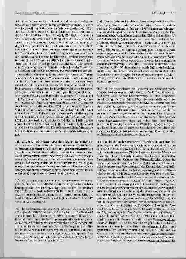Vorschauseite 2: Krankenversicherungsrecht Aufsicht über die Krankenkassen - Zustimmung zur Änderung eines Vorstandsdienstvertrages (hier: Erhöhung einer Vorstandsvergütung)§ 35 Abs. 6a S. 1 SGB I…