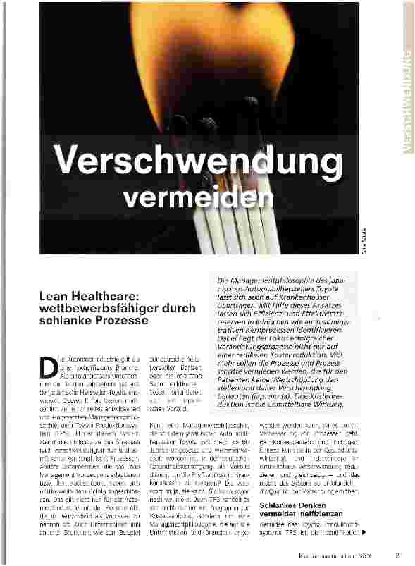 Vorschauseite 1: Verschwendung vermeiden