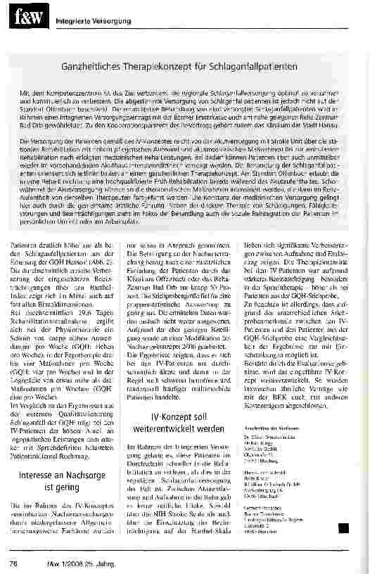 Vorschauseite 3: Schneller in die stationäre Rehabilitation
